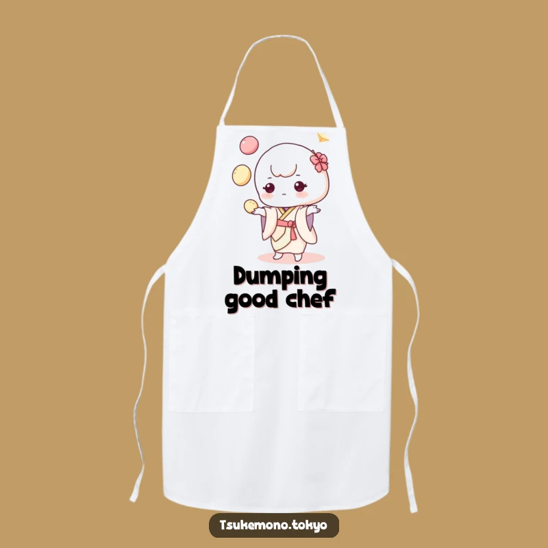 Funny Mochi Juggler Apron: Pastel Kimono Chef for Playful Kitchen Adventures