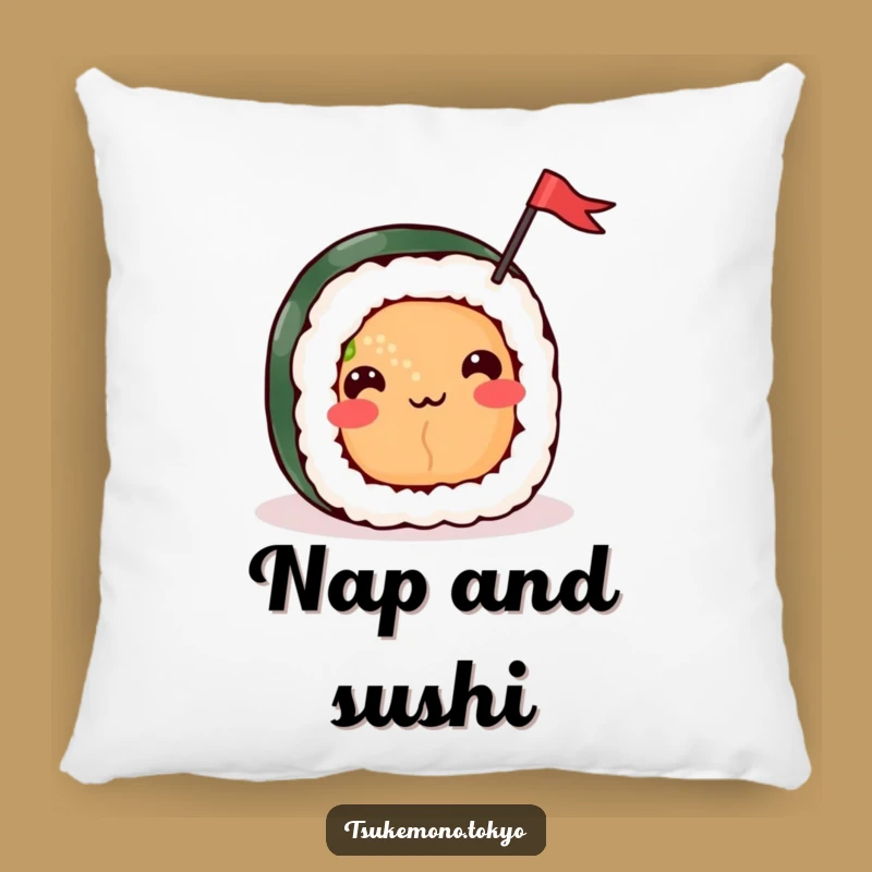 Funny Sushi Roll Flag Pillow - Cozy Comfort with a Festive Touch