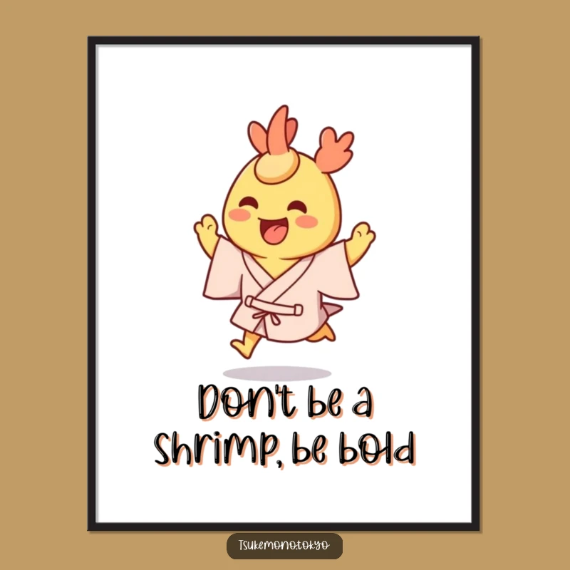 Free Printable Wall Art: Tempura Shrimp Yukata Hops Funny Downloadable Art