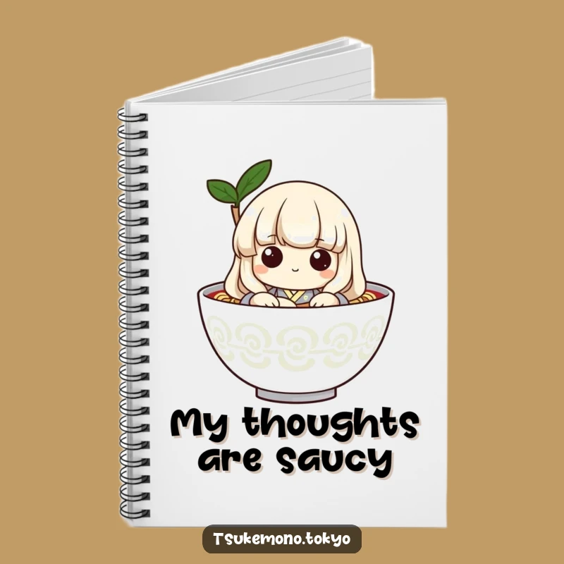 Funny Udon Noodle Peek Notebook: Playful Kimono Journal for Hilarious Notes