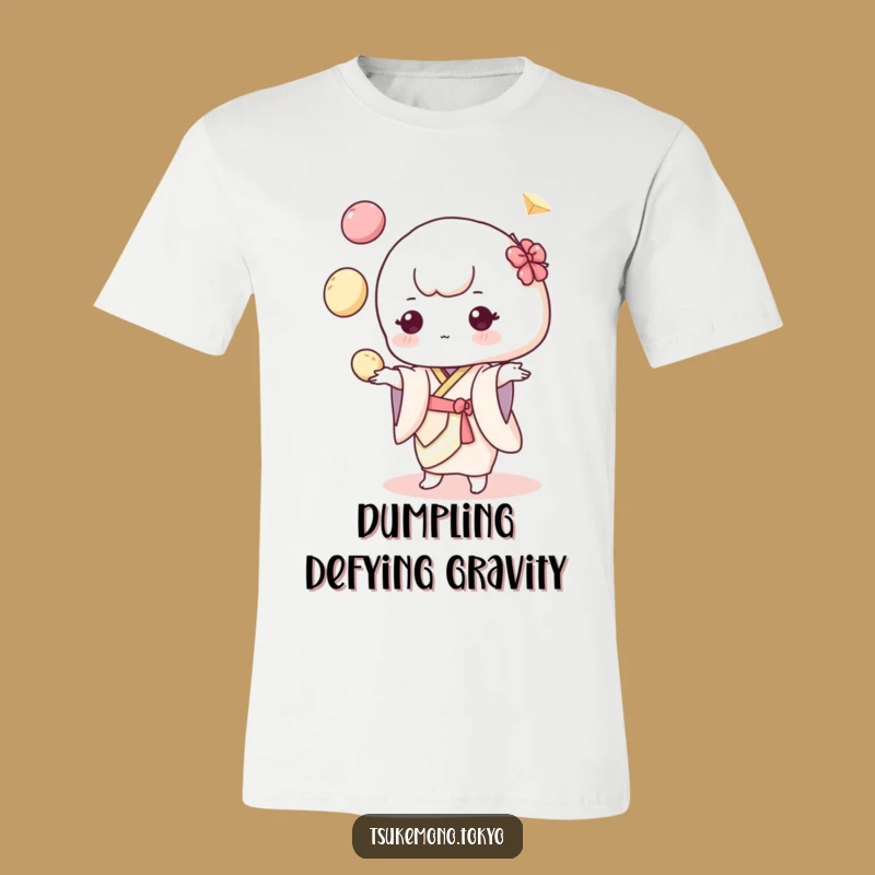Funny Mochi Juggler T-Shirt: Cute Pastel Kimono Character for Hilarious Gift Giving